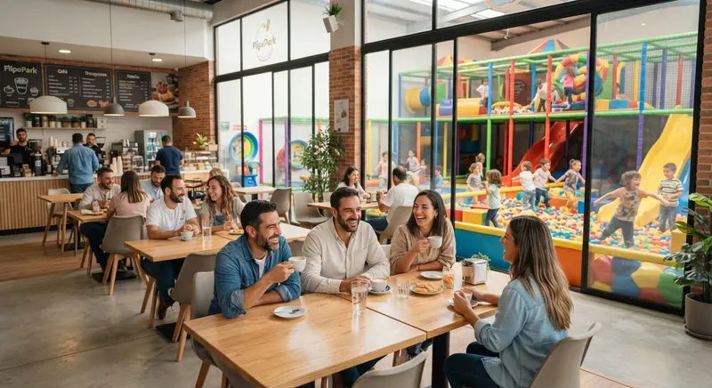 Imagen orientativa: mesas y sillas de la sala de la cafetería